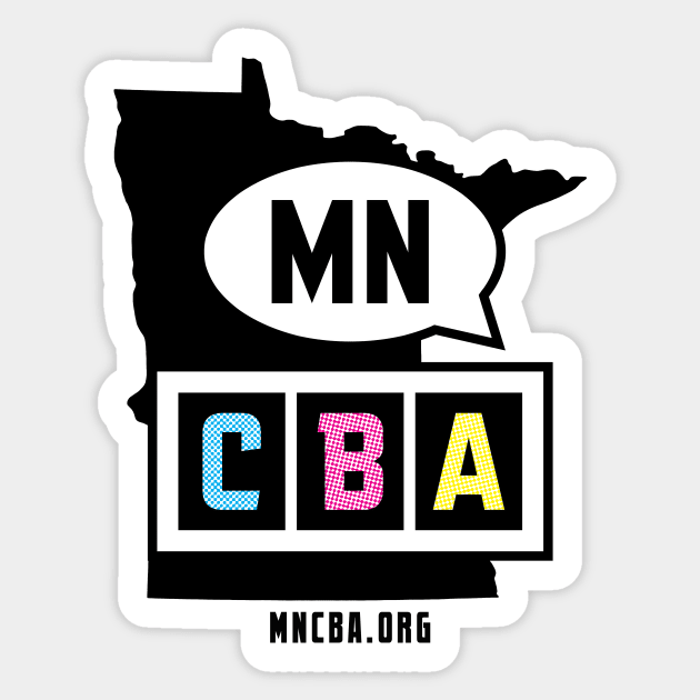 MNCBA Minnesota State Silhouette Logo Sticker by MNCBA